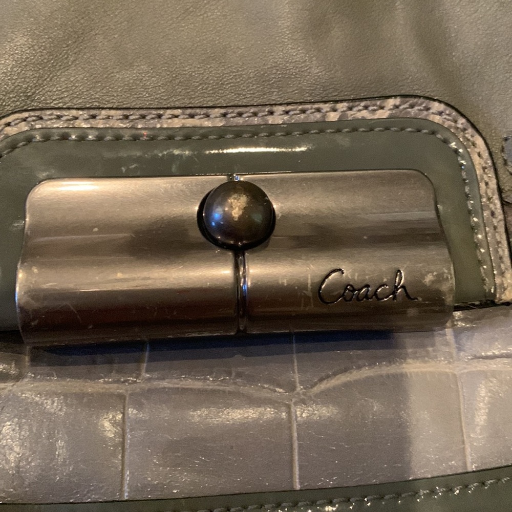 Coach Grey Leather Kristin Handbag - Picture 4 of 11